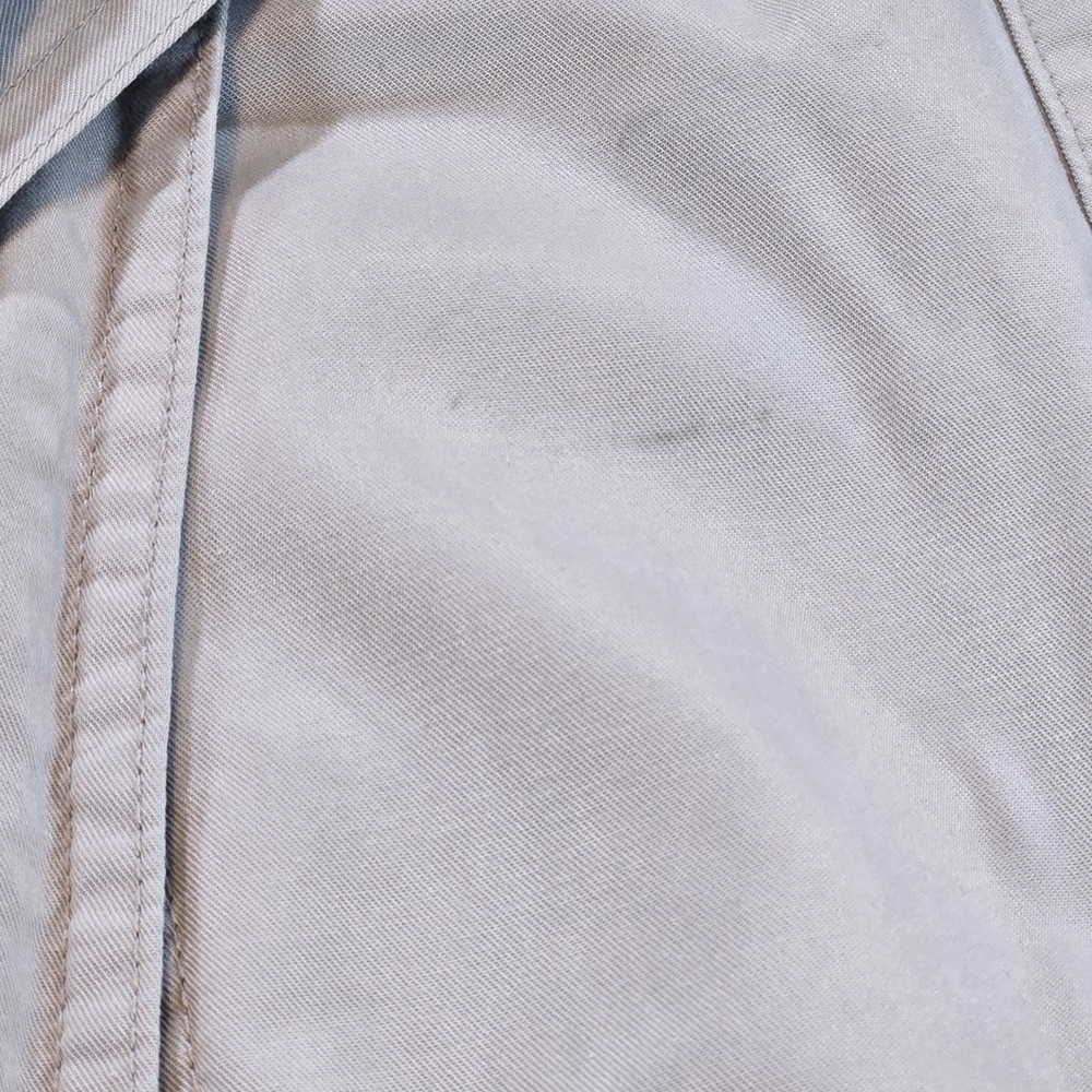 Banana Republic Trench Coat Women S Beige Lyocell Cotton Tie Belt Storm Flap - Picture 9 of 9